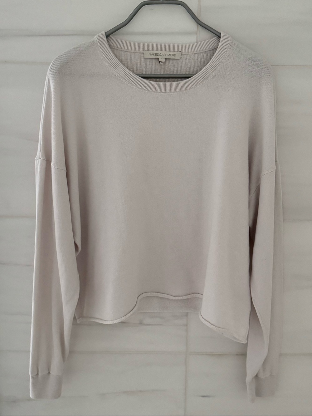 Naked Cashmere Off-White Crewneck Sweater
